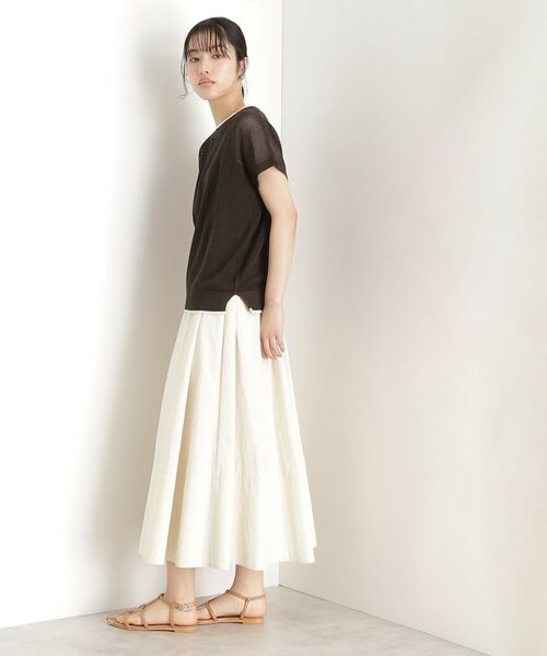 THE SHOP TK / ザ ショップ ティーケー その他トップス | フレンチスリーブメッシュニットタンクセット【洗える】 | 詳細12