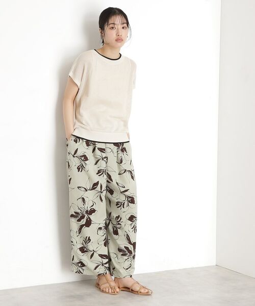 THE SHOP TK / ザ ショップ ティーケー その他トップス | フレンチスリーブメッシュニットタンクセット【洗える】 | 詳細4