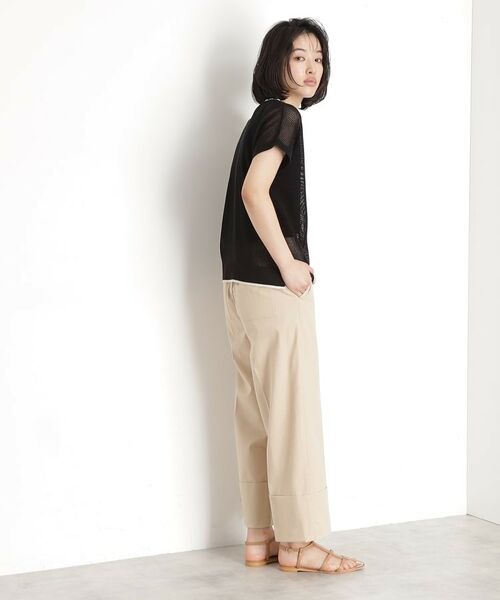 THE SHOP TK / ザ ショップ ティーケー その他トップス | フレンチスリーブメッシュニットタンクセット【洗える】 | 詳細8