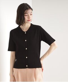 THE SHOP TK / ザ ショップ ティーケー ニット・セーター | リブニットポロシャツ【洗濯機OK】