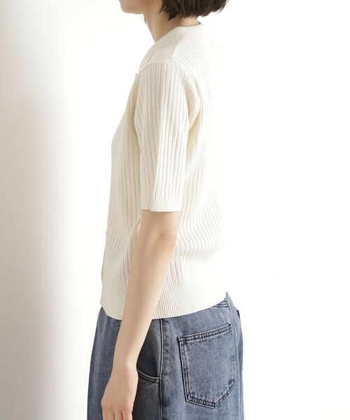 THE SHOP TK / ザ ショップ ティーケー ニット・セーター | リブニットポロシャツ【洗濯機OK】 | 詳細14