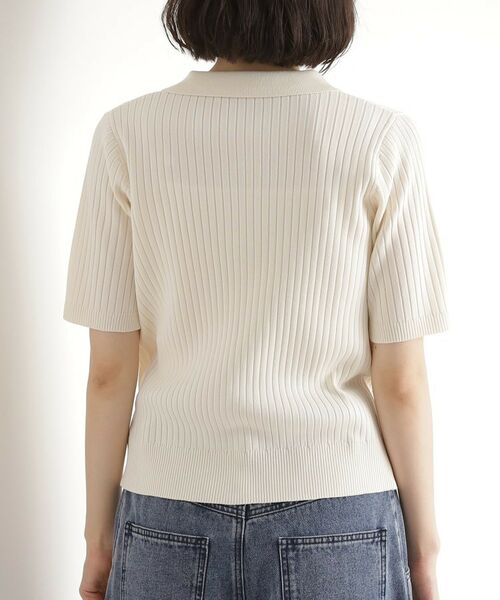 THE SHOP TK / ザ ショップ ティーケー ニット・セーター | リブニットポロシャツ【洗濯機OK】 | 詳細15