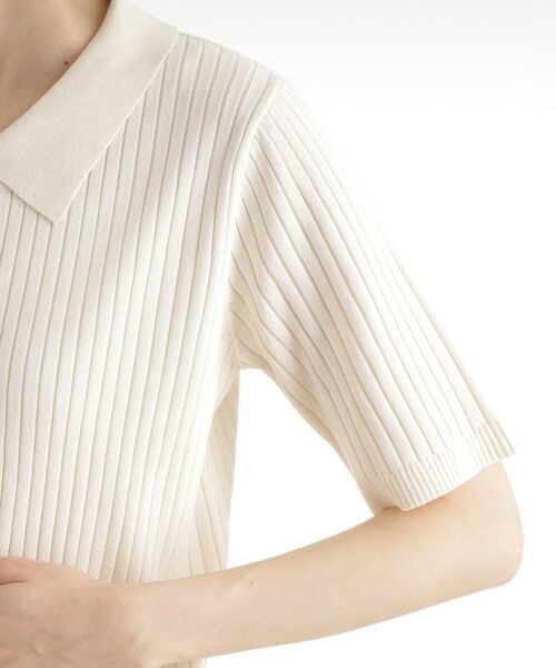 THE SHOP TK / ザ ショップ ティーケー ニット・セーター | リブニットポロシャツ【洗濯機OK】 | 詳細17