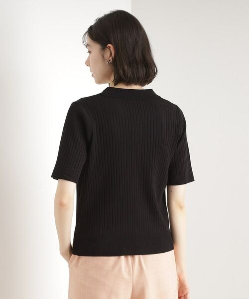 THE SHOP TK / ザ ショップ ティーケー ニット・セーター | リブニットポロシャツ【洗濯機OK】 | 詳細6