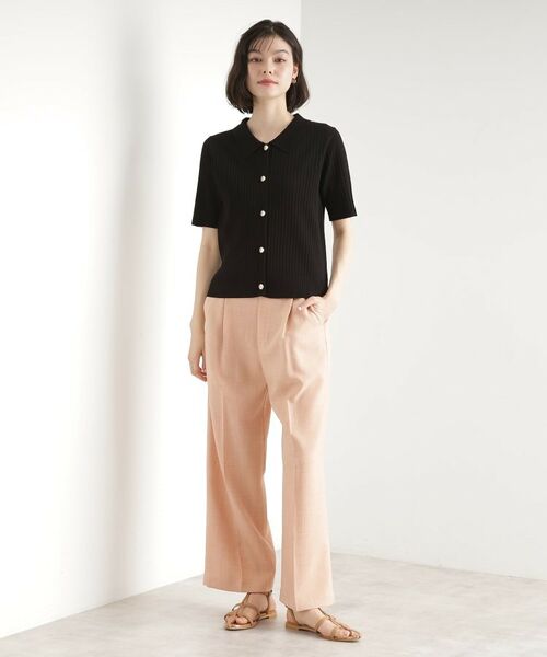 THE SHOP TK / ザ ショップ ティーケー ニット・セーター | リブニットポロシャツ【洗濯機OK】 | 詳細7