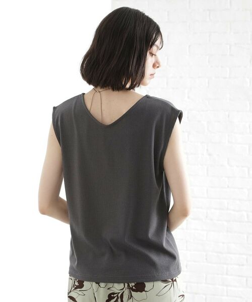 THE SHOP TK / ザ ショップ ティーケー キャミソール・チューブトップ | 前後2WAYワイドリブタンク【洗濯機OK】 | 詳細10