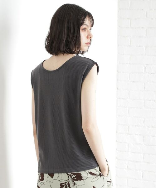 THE SHOP TK / ザ ショップ ティーケー キャミソール・チューブトップ | 前後2WAYワイドリブタンク【洗濯機OK】 | 詳細12