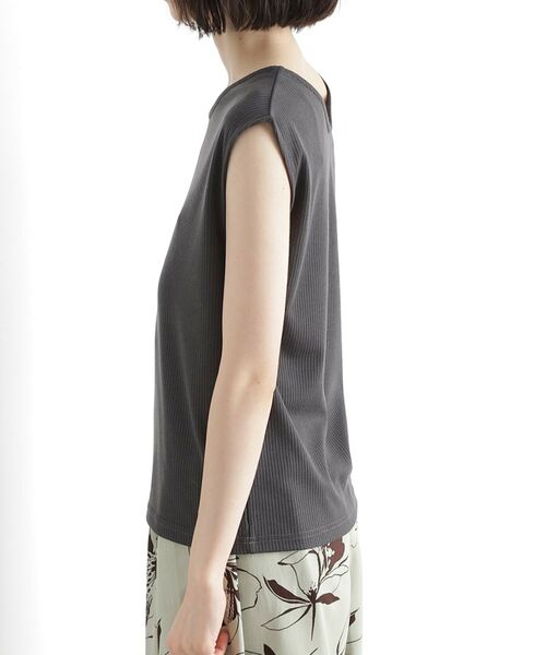 THE SHOP TK / ザ ショップ ティーケー キャミソール・チューブトップ | 前後2WAYワイドリブタンク【洗濯機OK】 | 詳細16