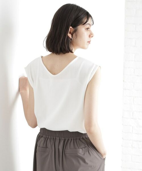 THE SHOP TK / ザ ショップ ティーケー キャミソール・チューブトップ | 前後2WAYワイドリブタンク【洗濯機OK】 | 詳細2