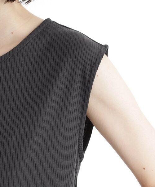 THE SHOP TK / ザ ショップ ティーケー キャミソール・チューブトップ | 前後2WAYワイドリブタンク【洗濯機OK】 | 詳細20