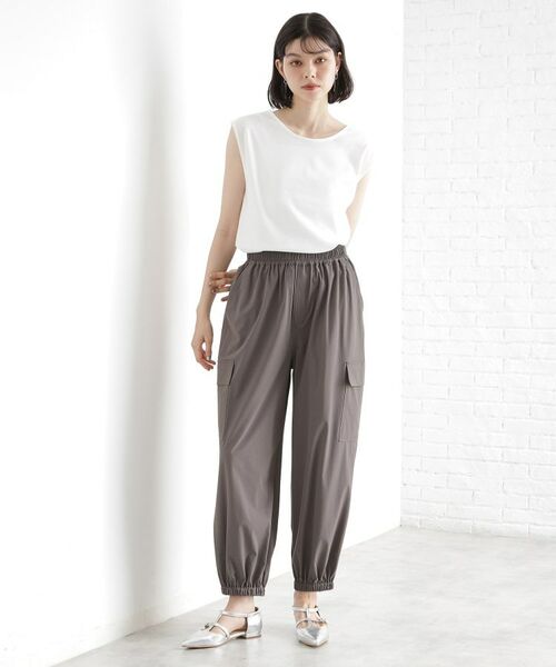 THE SHOP TK / ザ ショップ ティーケー キャミソール・チューブトップ | 前後2WAYワイドリブタンク【洗濯機OK】 | 詳細3