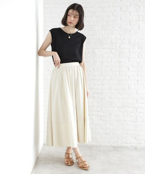 THE SHOP TK / ザ ショップ ティーケー キャミソール・チューブトップ | 前後2WAYワイドリブタンク【洗濯機OK】 | 詳細6