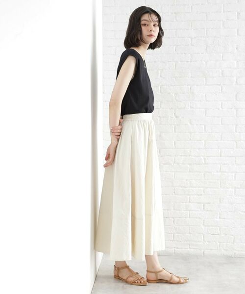 THE SHOP TK / ザ ショップ ティーケー キャミソール・チューブトップ | 前後2WAYワイドリブタンク【洗濯機OK】 | 詳細7