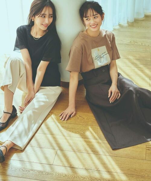 THE SHOP TK / ザ ショップ ティーケー Tシャツ | ロゴアソートTシャツ【接触冷感/UVケア/洗濯機OK】 | 詳細1