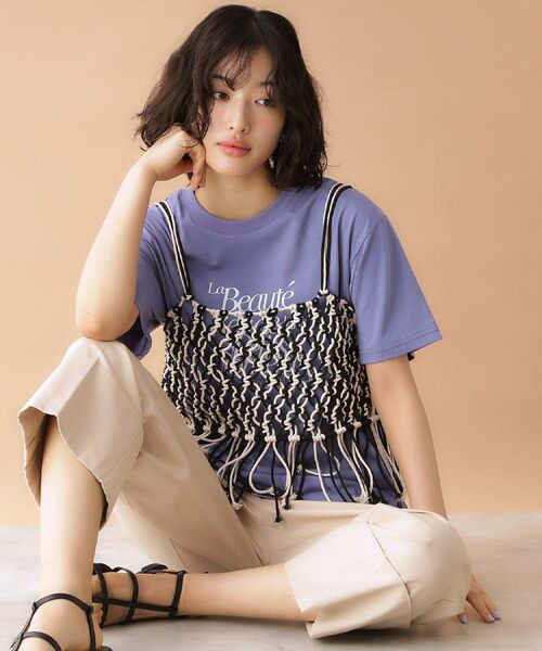 THE SHOP TK / ザ ショップ ティーケー Tシャツ | ロゴアソートTシャツ【接触冷感/UVケア/洗濯機OK】 | 詳細10