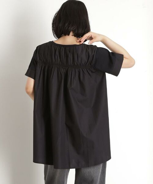 THE SHOP TK / ザ ショップ ティーケー チュニック | 切替バックギャザーチュニック【洗濯機OK/接触冷感/UV】 | 詳細13