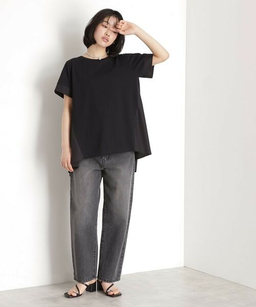 THE SHOP TK / ザ ショップ ティーケー チュニック | 切替バックギャザーチュニック【洗濯機OK/接触冷感/UV】 | 詳細15