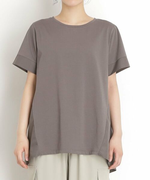 THE SHOP TK / ザ ショップ ティーケー チュニック | 切替バックギャザーチュニック【洗濯機OK/接触冷感/UV】 | 詳細17