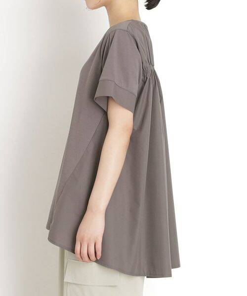 THE SHOP TK / ザ ショップ ティーケー チュニック | 切替バックギャザーチュニック【洗濯機OK/接触冷感/UV】 | 詳細18