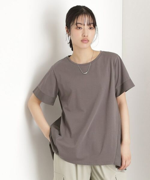 THE SHOP TK / ザ ショップ ティーケー チュニック | 切替バックギャザーチュニック【洗濯機OK/接触冷感/UV】 | 詳細5