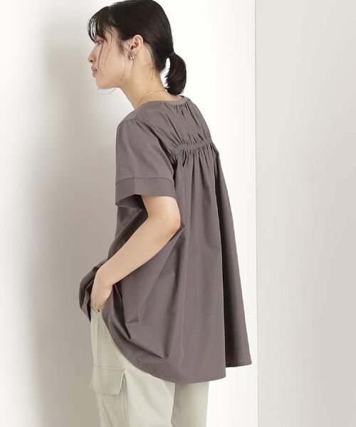 THE SHOP TK / ザ ショップ ティーケー チュニック | 切替バックギャザーチュニック【洗濯機OK/接触冷感/UV】 | 詳細6