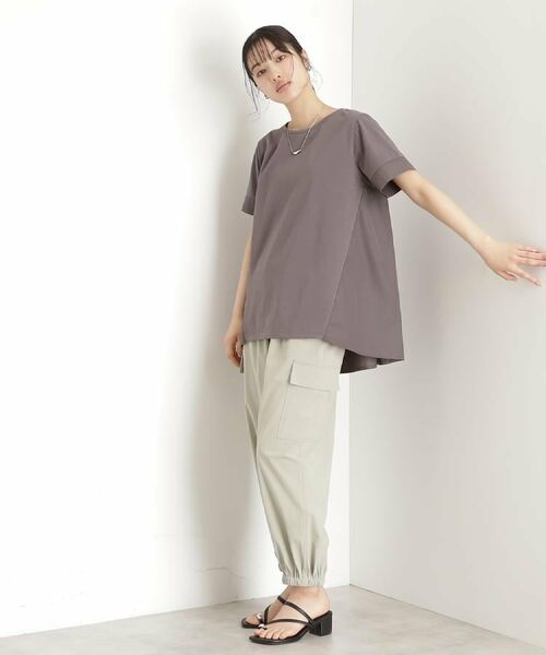 THE SHOP TK / ザ ショップ ティーケー チュニック | 切替バックギャザーチュニック【洗濯機OK/接触冷感/UV】 | 詳細8