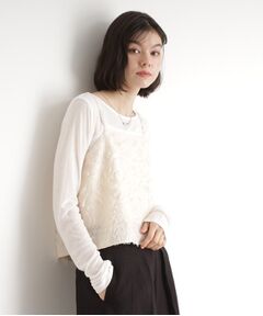 THE SHOP TK / ザ ショップ ティーケー その他トップス | シアーフライスセットビスチェ【洗える】