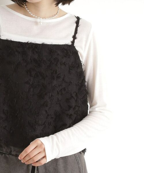 THE SHOP TK / ザ ショップ ティーケー その他トップス | シアーフライスセットビスチェ【洗える】 | 詳細16