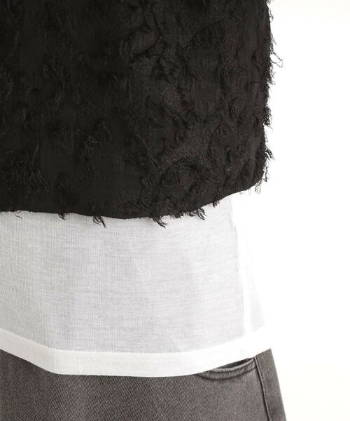 THE SHOP TK / ザ ショップ ティーケー その他トップス | シアーフライスセットビスチェ【洗える】 | 詳細18