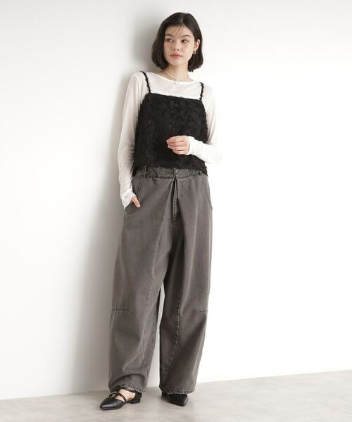 THE SHOP TK / ザ ショップ ティーケー その他トップス | シアーフライスセットビスチェ【洗える】 | 詳細7