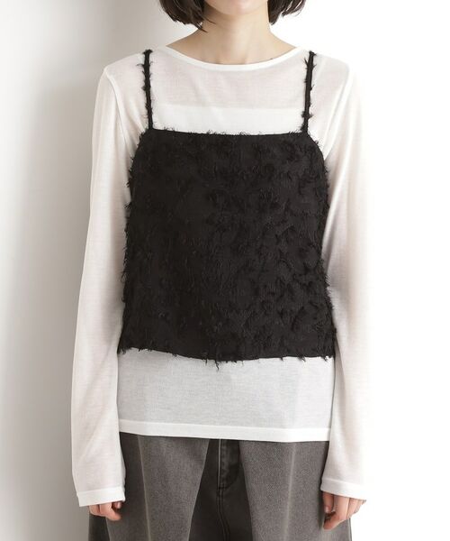 THE SHOP TK / ザ ショップ ティーケー その他トップス | シアーフライスセットビスチェ【洗える】 | 詳細9