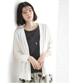 THE SHOP TK / ザ ショップ ティーケー カーディガン・ボレロ | シアーカーディガン【洗濯機OK】