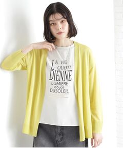 THE SHOP TK / ザ ショップ ティーケー カーディガン・ボレロ | シアーカーディガン【洗濯機OK】