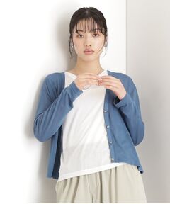 THE SHOP TK / ザ ショップ ティーケー その他トップス | シアーカーデ＆タンクトップ【セットアイテム/洗える】