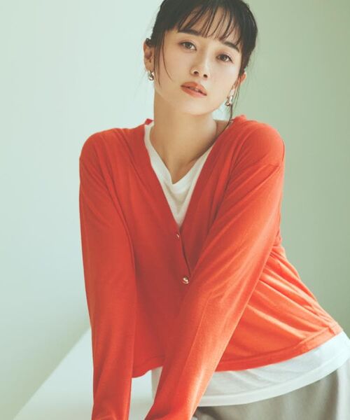 THE SHOP TK / ザ ショップ ティーケー その他トップス | シアーカーデ＆タンクトップ【セットアイテム/洗える】 | 詳細1