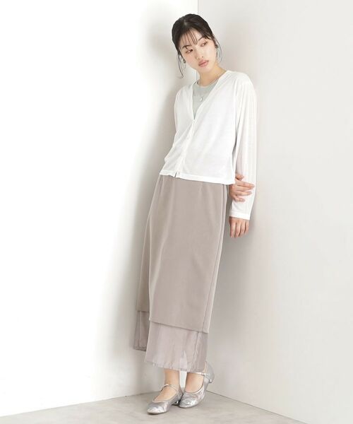 THE SHOP TK / ザ ショップ ティーケー その他トップス | シアーカーデ＆タンクトップ【セットアイテム/洗える】 | 詳細5