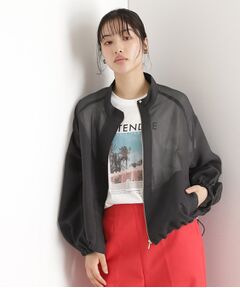 THE SHOP TK / ザ ショップ ティーケー レザーブルゾン・ジャケット | シアースタンドカラーブルゾン【洗える】