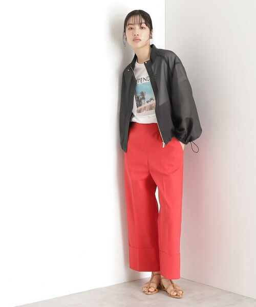 THE SHOP TK / ザ ショップ ティーケー レザーブルゾン・ジャケット | シアースタンドカラーブルゾン【洗える】 | 詳細1