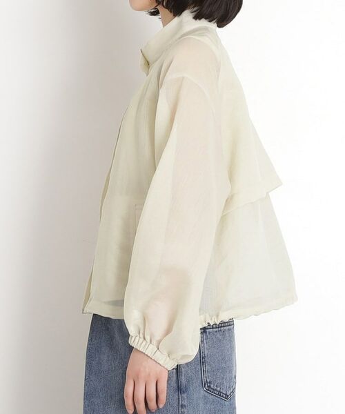 THE SHOP TK / ザ ショップ ティーケー レザーブルゾン・ジャケット | シアースタンドカラーブルゾン【洗える】 | 詳細11