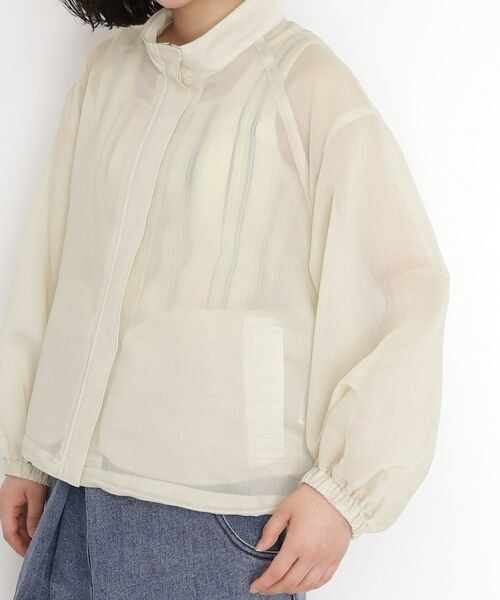 THE SHOP TK / ザ ショップ ティーケー レザーブルゾン・ジャケット | シアースタンドカラーブルゾン【洗える】 | 詳細16