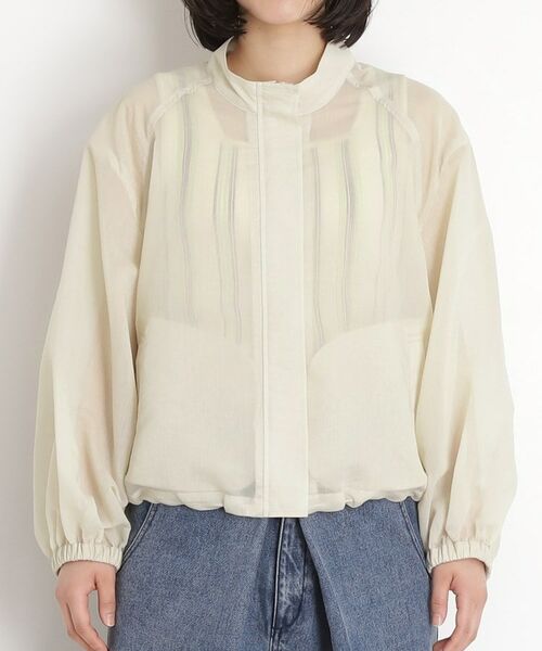 THE SHOP TK / ザ ショップ ティーケー レザーブルゾン・ジャケット | シアースタンドカラーブルゾン【洗える】 | 詳細20