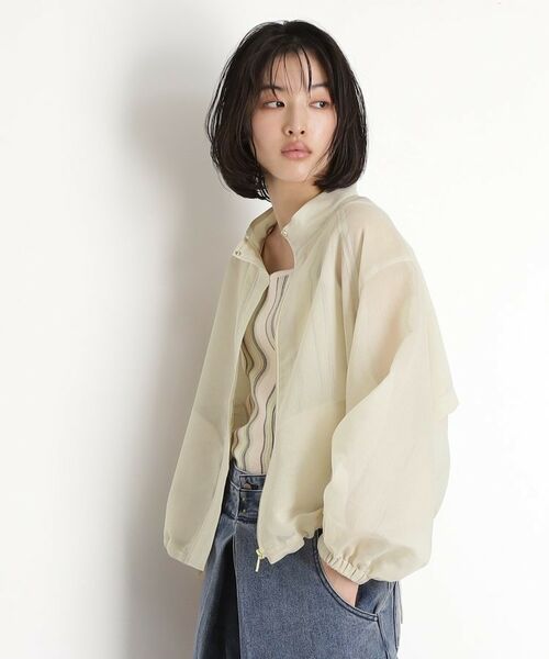 THE SHOP TK / ザ ショップ ティーケー レザーブルゾン・ジャケット | シアースタンドカラーブルゾン【洗える】 | 詳細7