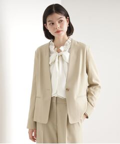 THE SHOP TK / ザ ショップ ティーケー ノーカラージャケット | 【セットアップ可】ノーカラージャケット