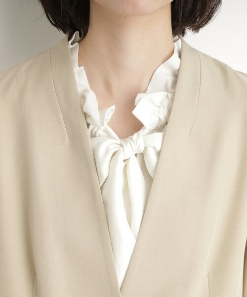 THE SHOP TK / ザ ショップ ティーケー ノーカラージャケット | 【セットアップ可】ノーカラージャケット | 詳細12