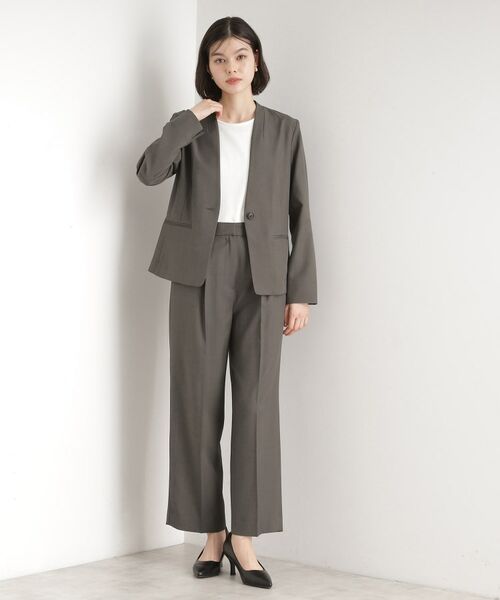 THE SHOP TK / ザ ショップ ティーケー ノーカラージャケット | 【セットアップ可】ノーカラージャケット | 詳細3