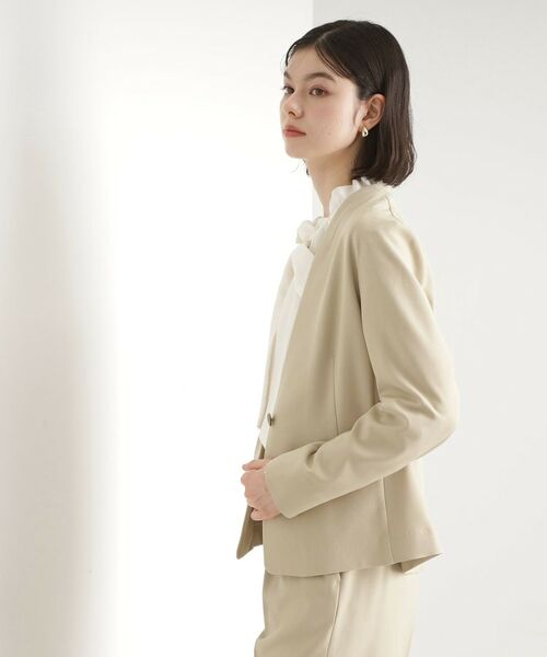 THE SHOP TK / ザ ショップ ティーケー ノーカラージャケット | 【セットアップ可】ノーカラージャケット | 詳細5