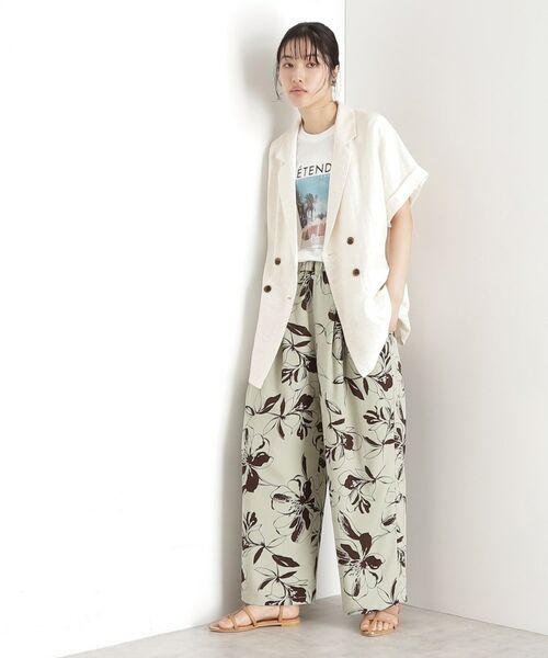 THE SHOP TK / ザ ショップ ティーケー テーラードジャケット | リネン混半袖テーラージャケット【洗える/セットアップ可】 | 詳細10