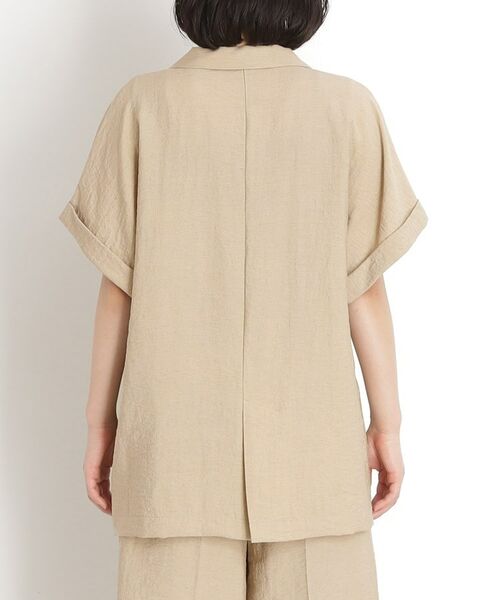 THE SHOP TK / ザ ショップ ティーケー テーラードジャケット | リネン混半袖テーラージャケット【洗える/セットアップ可】 | 詳細20