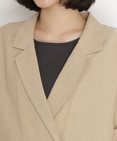 THE SHOP TK / ザ ショップ ティーケー テーラードジャケット | リネン混半袖テーラージャケット【洗える/セットアップ可】 | 詳細21