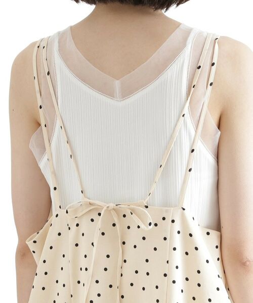 THE SHOP TK / ザ ショップ ティーケー ワンピース | ドット柄キャミワンピース/洗える | 詳細16